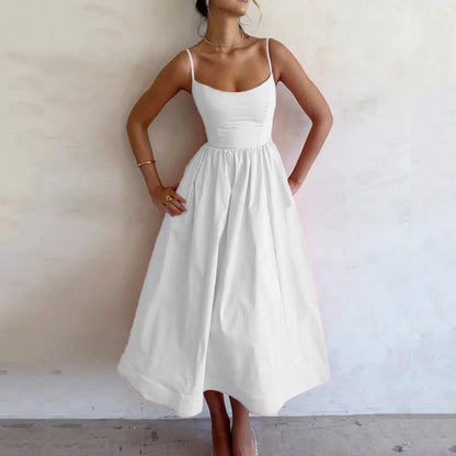 Robe d’Été Fluide à Bretelles – Légère & Féminine