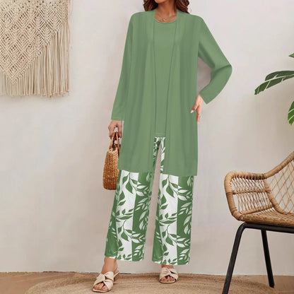 Ensemble Tailleur 3 Pièces Femme – Veste, Gilet & Pantalon Élégant