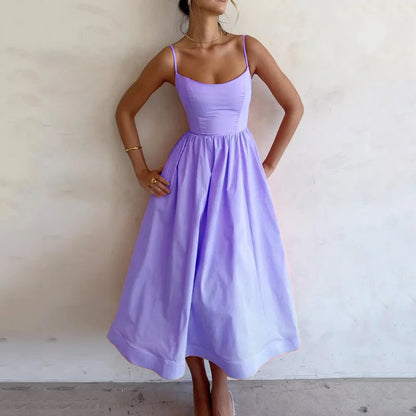 Robe d’Été Fluide à Bretelles – Légère & Féminine