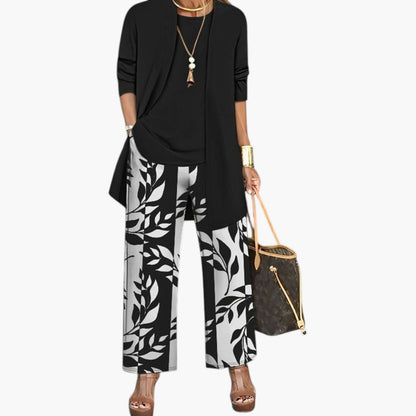 Ensemble Tailleur 3 Pièces Femme – Veste, Gilet & Pantalon Élégant