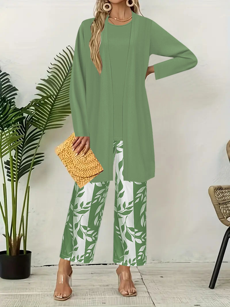 Ensemble Tailleur 3 Pièces Femme – Veste, Gilet & Pantalon Élégant